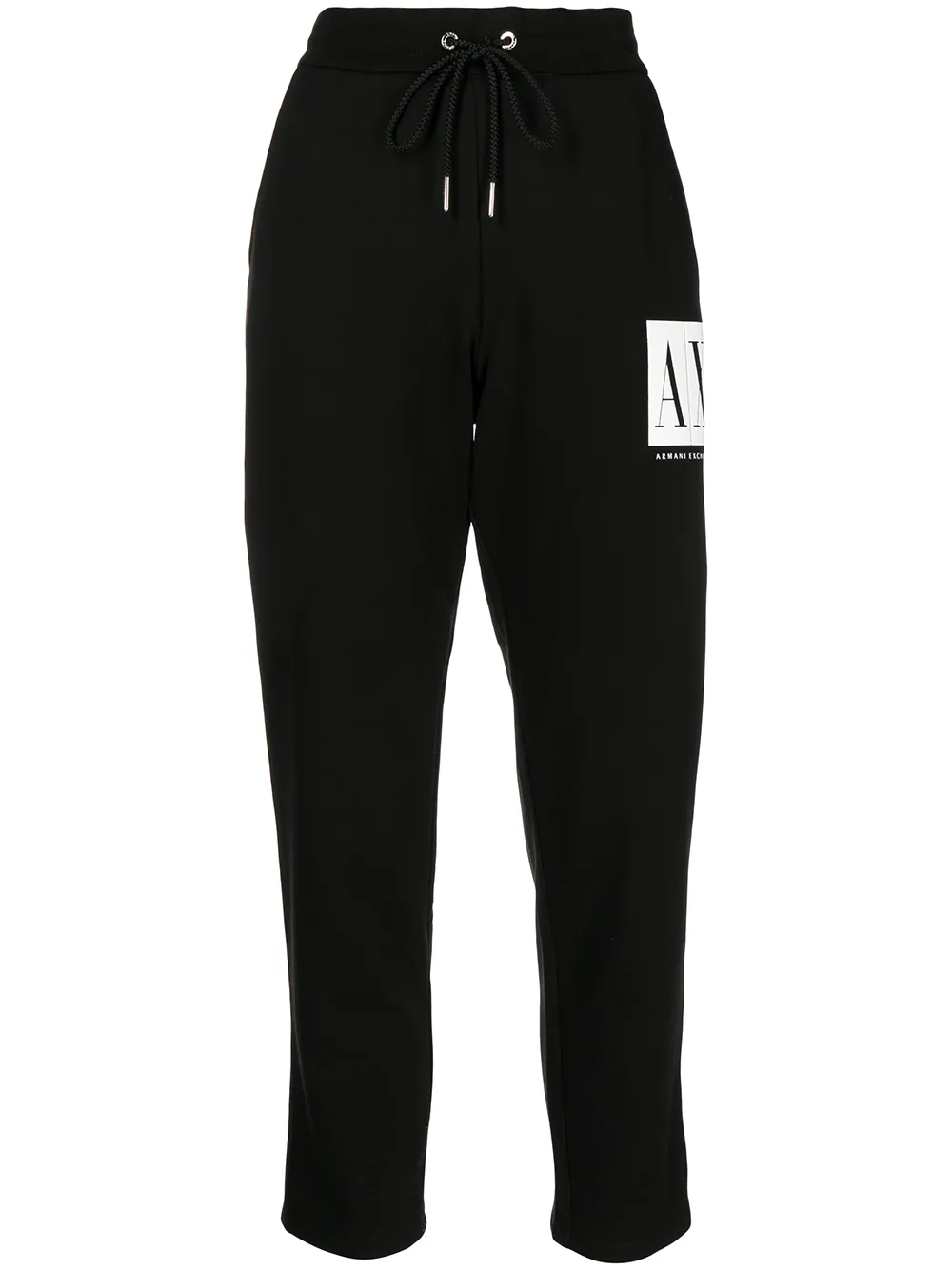 

Armani Exchange pants con logo estampado - Negro