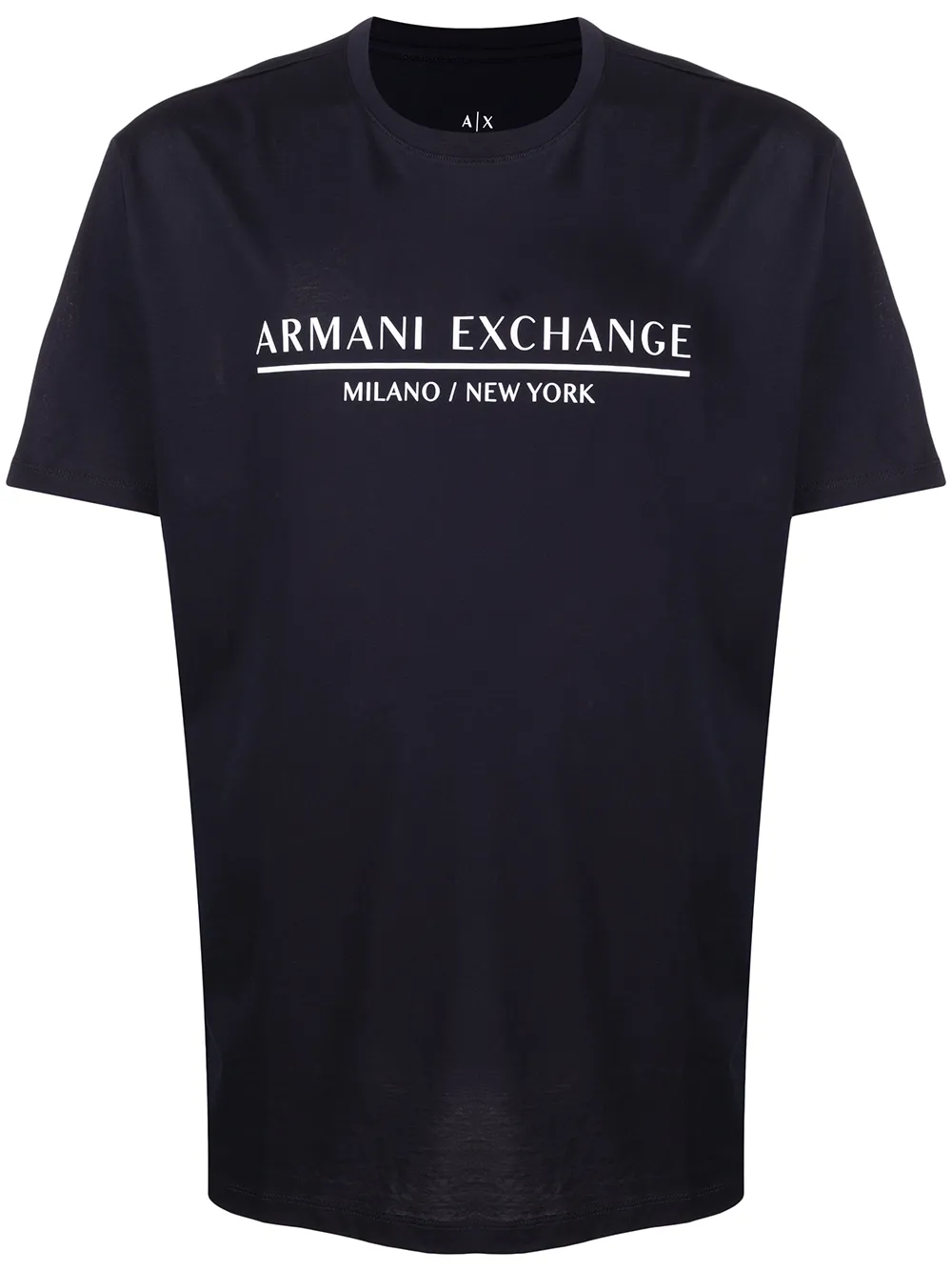 

Armani Exchange playera con logo estampado - Azul