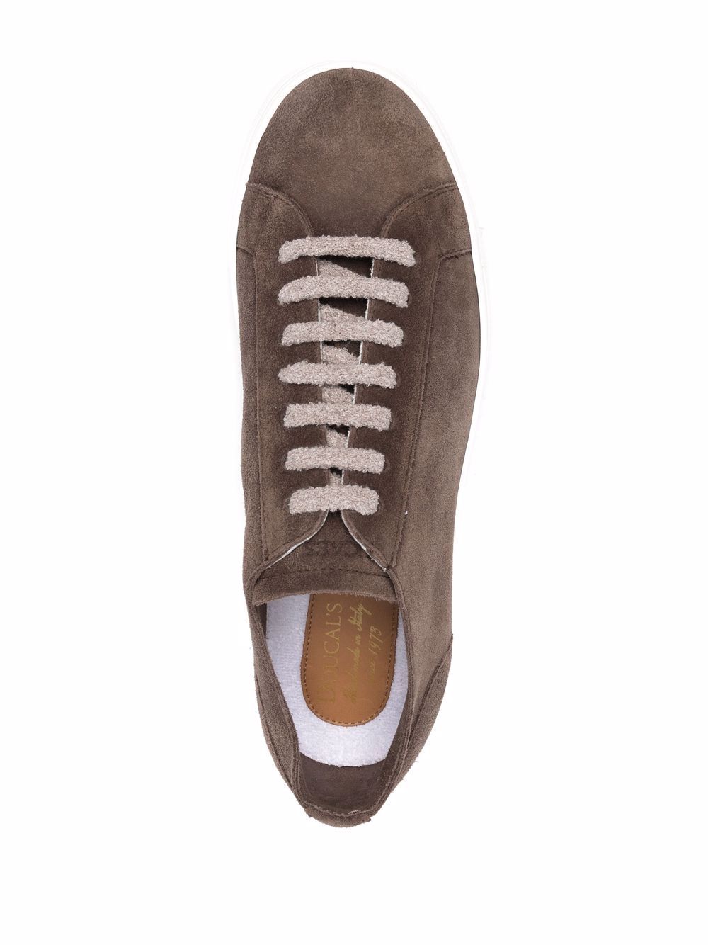 Shop Doucal's lace-up suede trainers with Express Delivery - FARFETCH