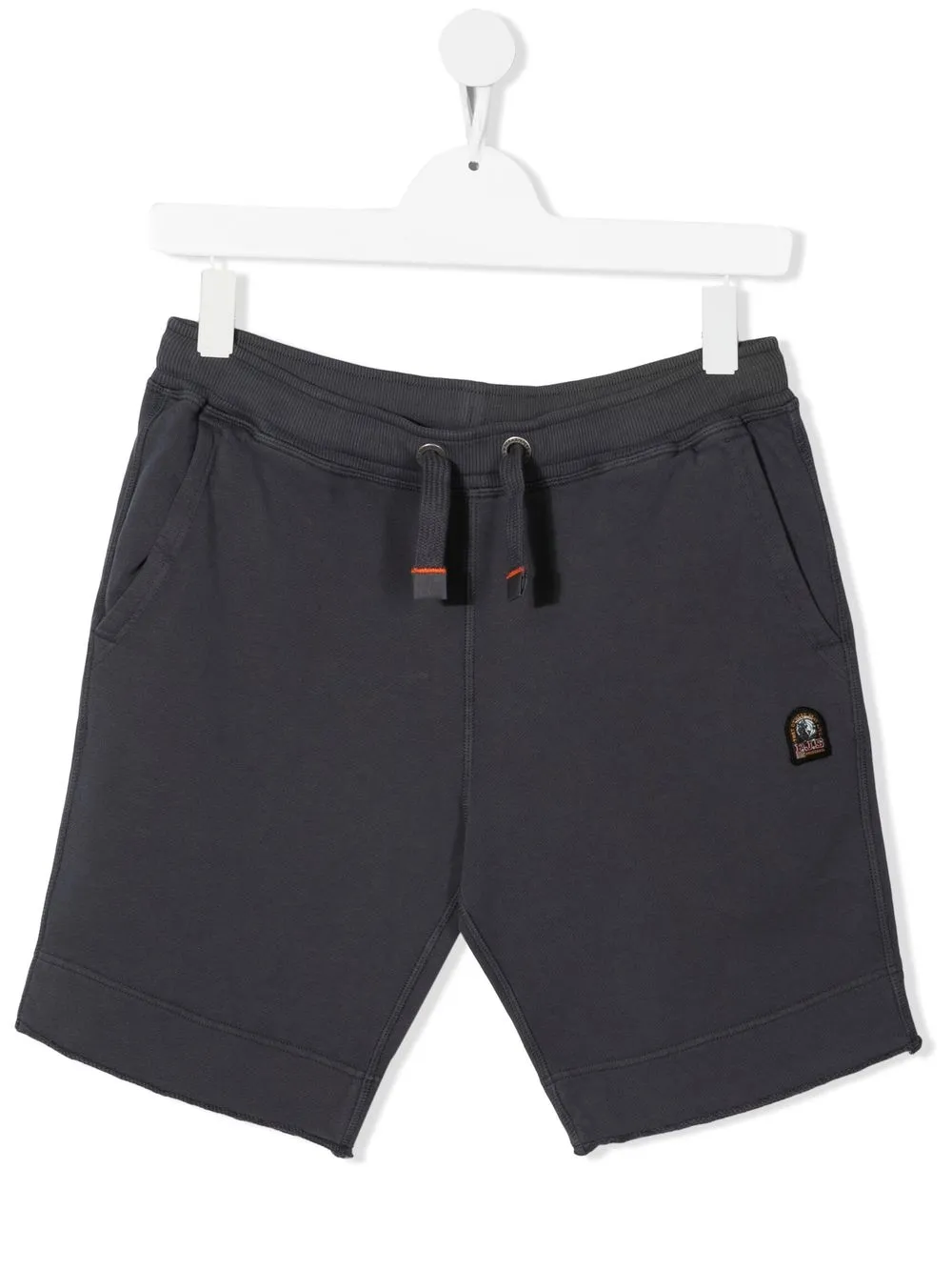 

Parajumpers Kids logo-patch drawstring cotton shorts - Grey