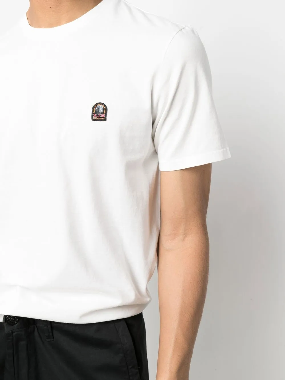 Parajumpers Logo-patch Cotton T-shirt In White