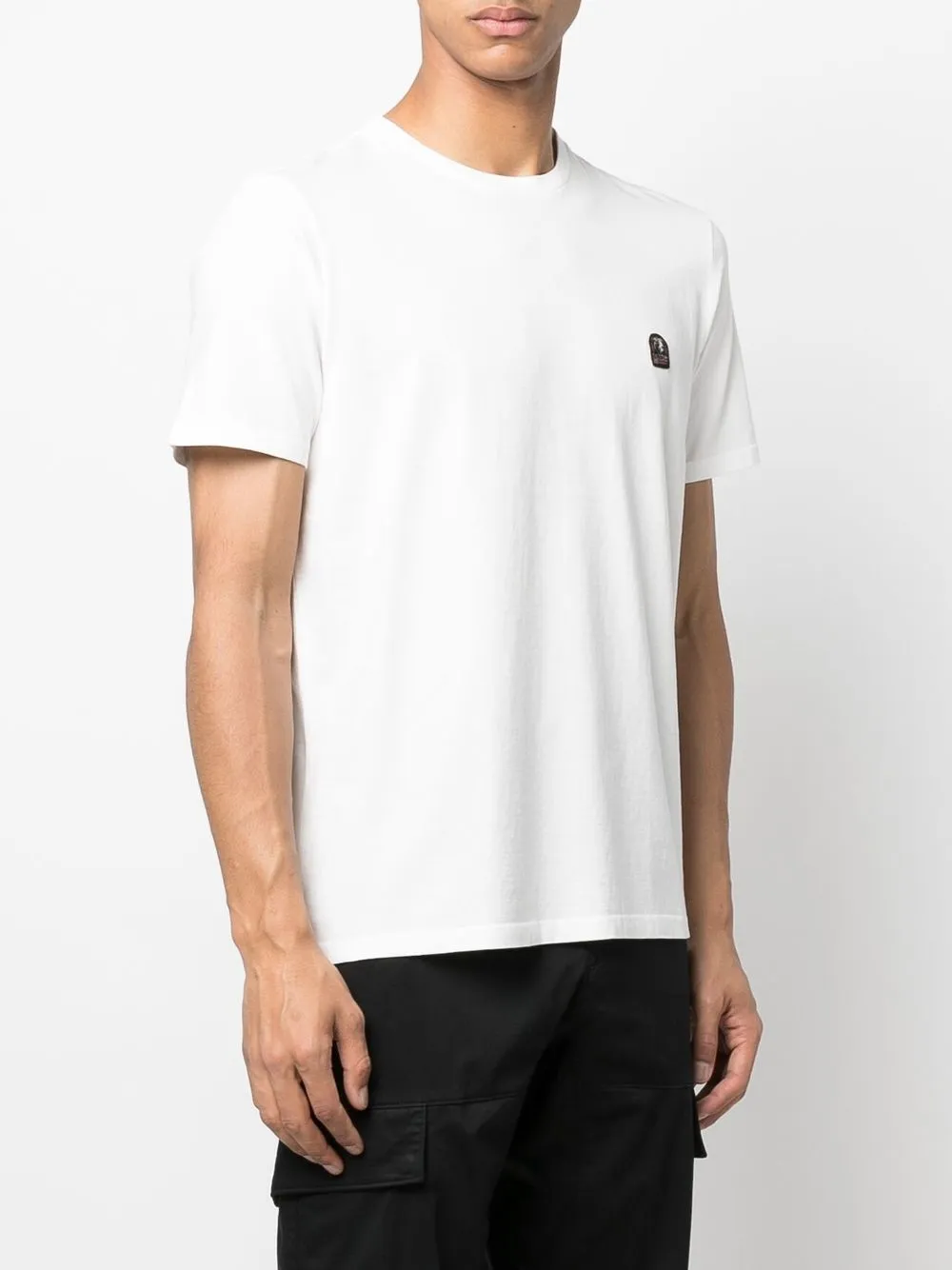 Parajumpers Logo-patch Cotton T-shirt In White