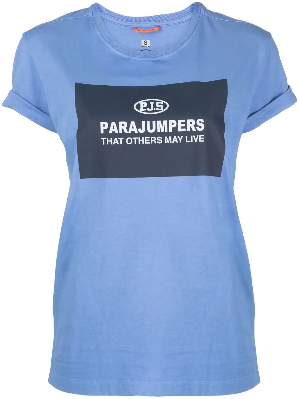 

Parajumpers logo-print cotton T-shirt - Blue