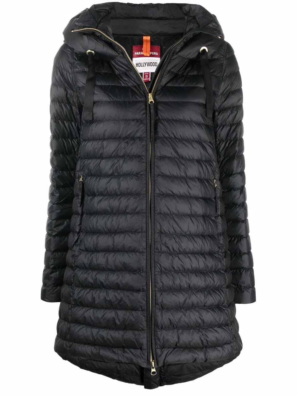 

Parajumpers logo-patch puffer jacket - BLACK