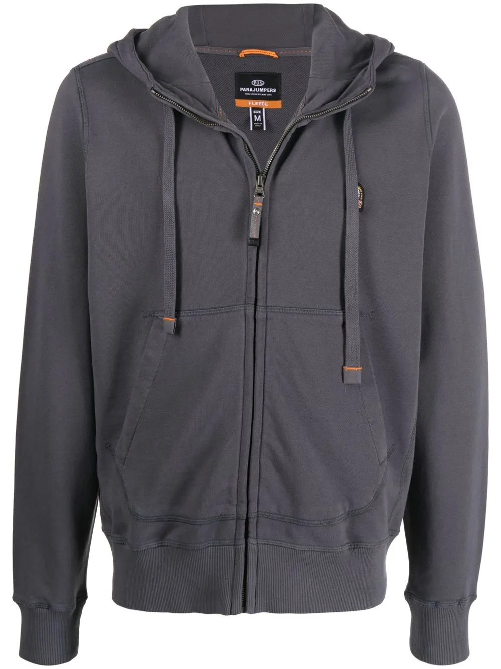 

Parajumpers chest logo-patch detail hoodie - Grey