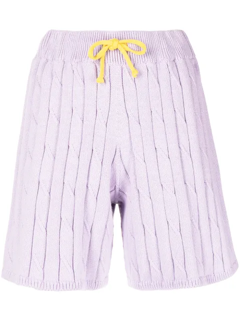 Joshua Sanders cable-knit drawstring shorts