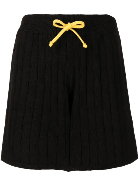 Joshua Sanders cable-knit drawstring shorts