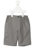 familiar elasticated straight-leg trousers - Grey