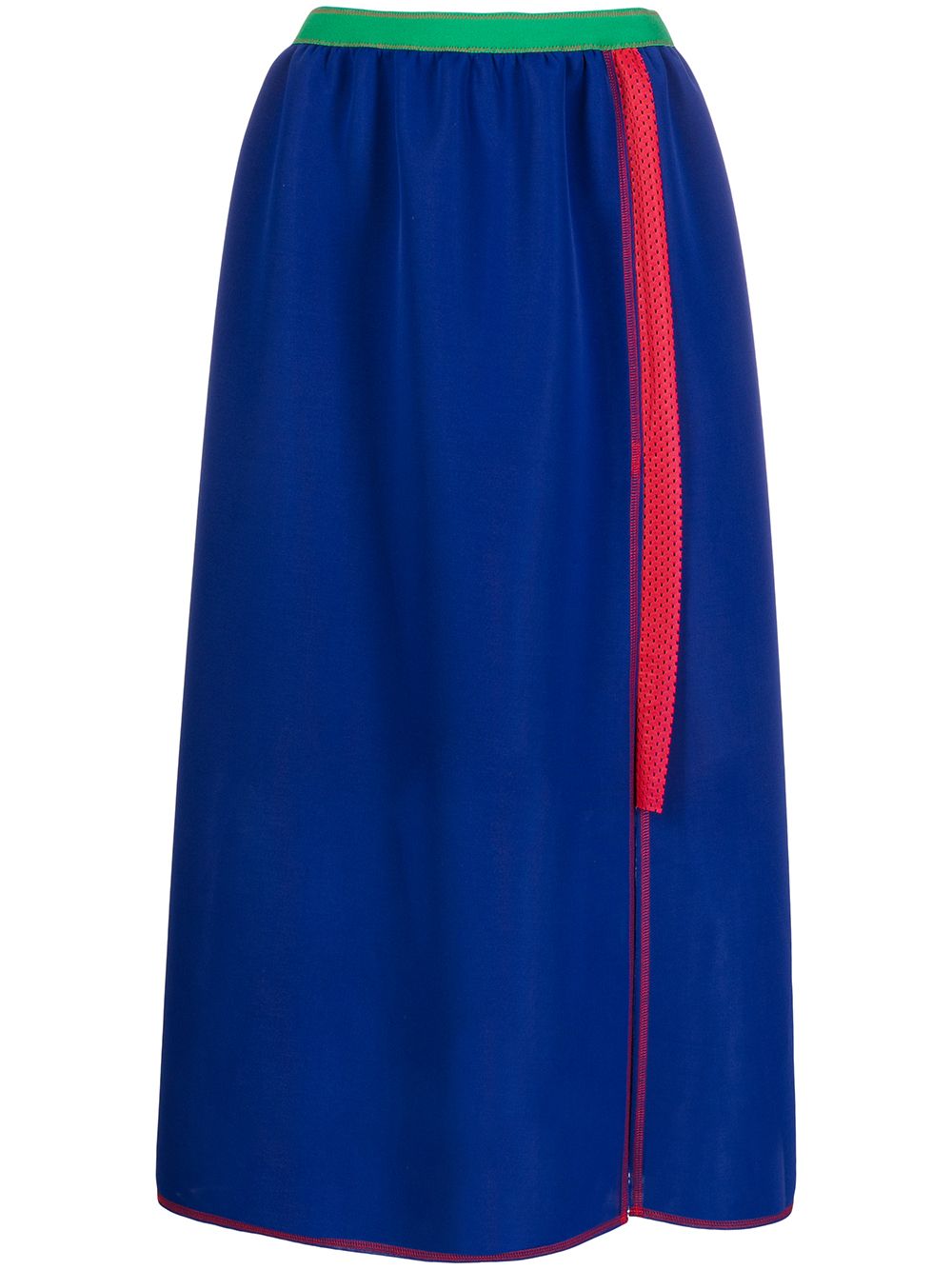 фото Kolor layered contrast-panel skirt