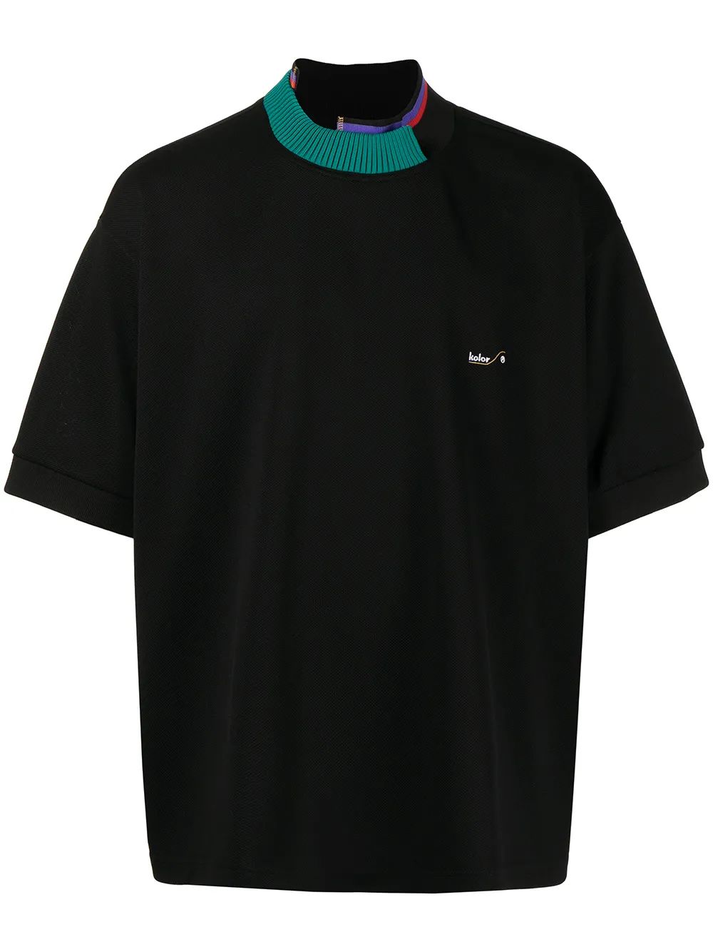 

Kolor deconstructed neckline T-shirt - Black