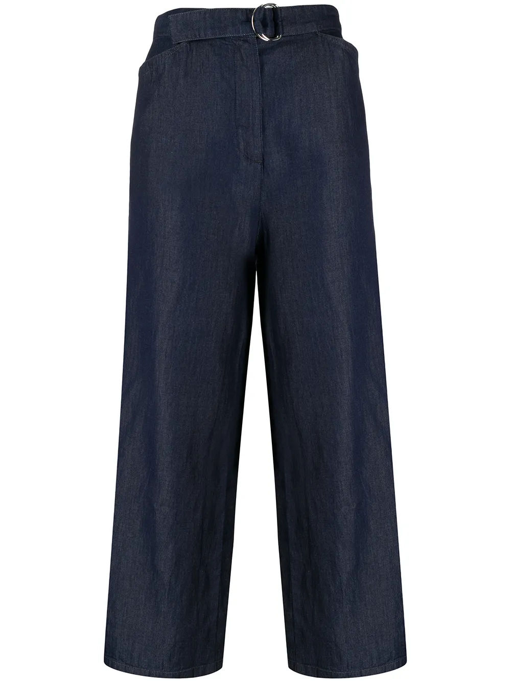

agnès b. cropped wide-leg jeans - Blue