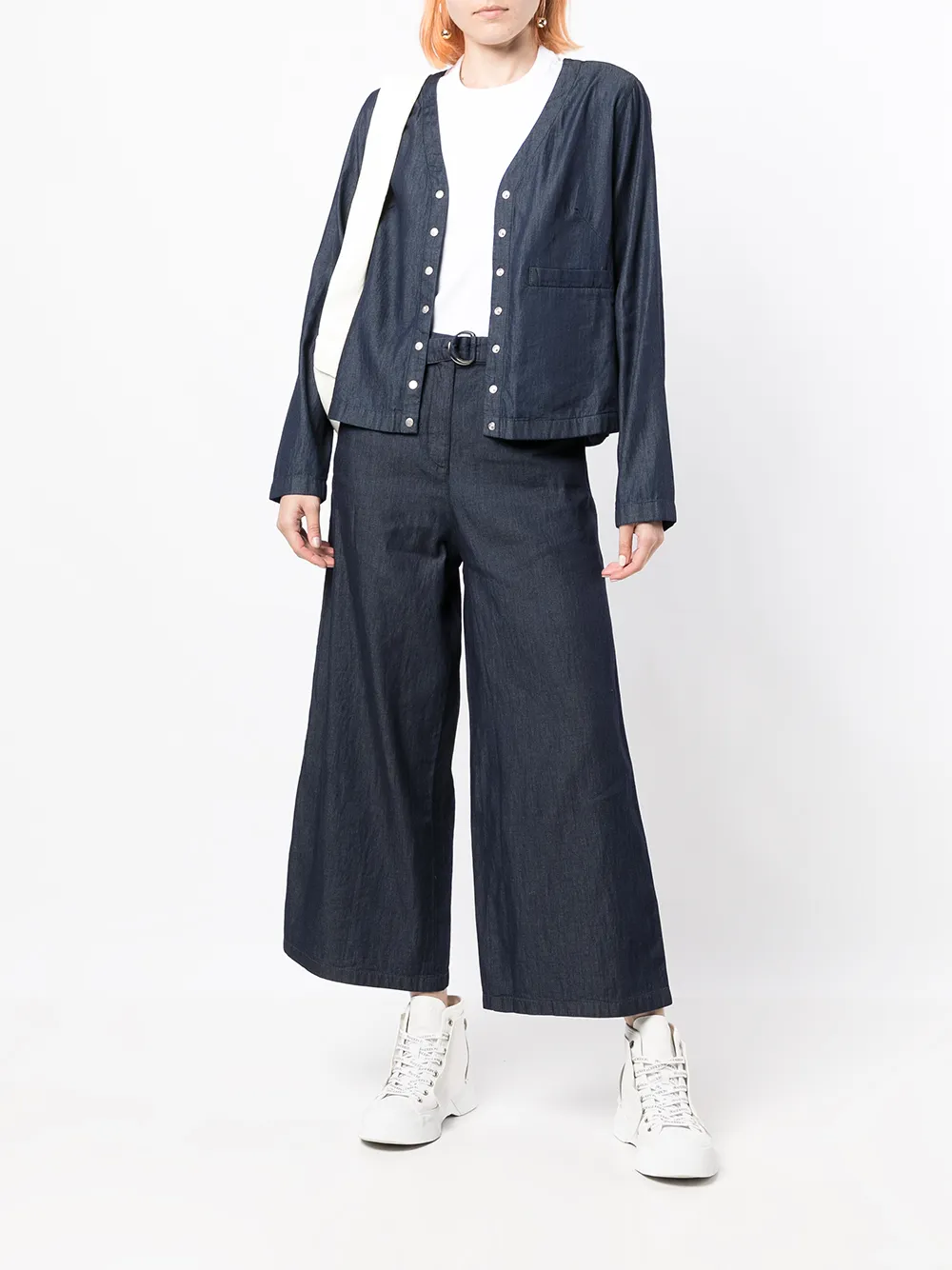 фото Agnès b. укороченные джинсы широкого кроя