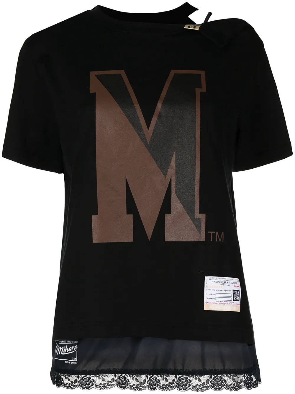 

Maison Mihara Yasuhiro logo crew-neck T-shirt - Black