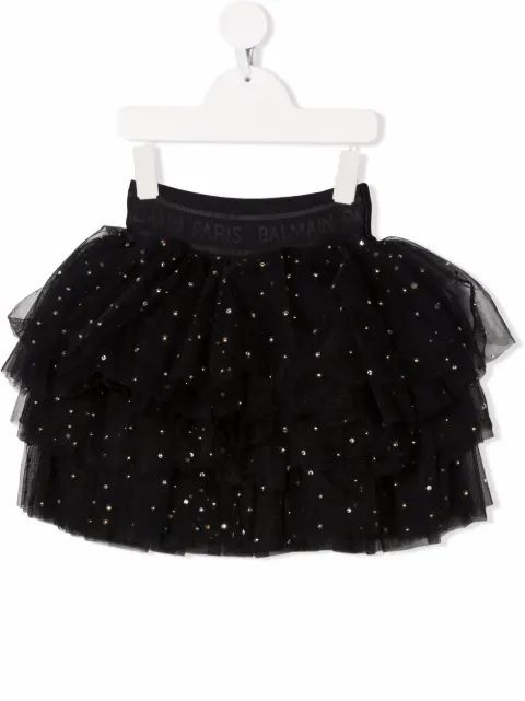 Balmain Kids tutu à paillettes