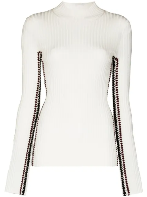 Chloé crochet-trim jumper