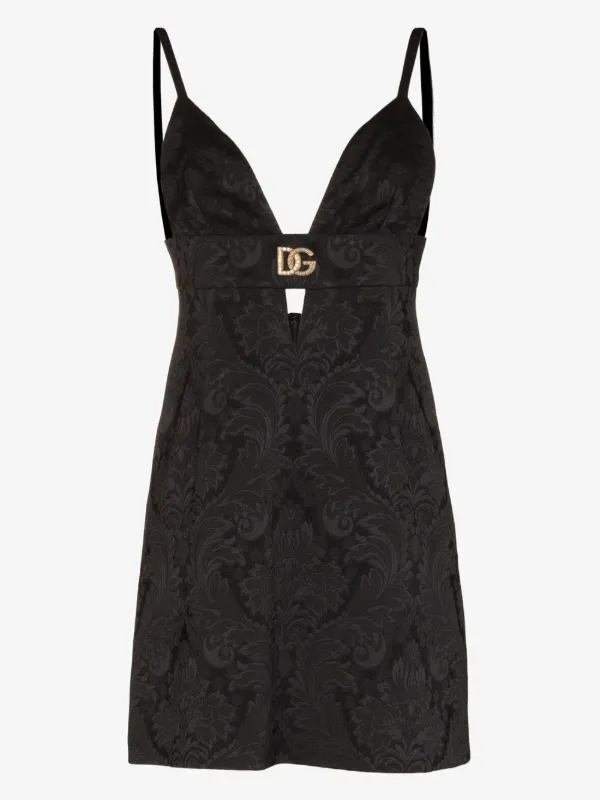 Dolce & Gabbana DGプレート ブロケード ミニドレス - Farfetch
