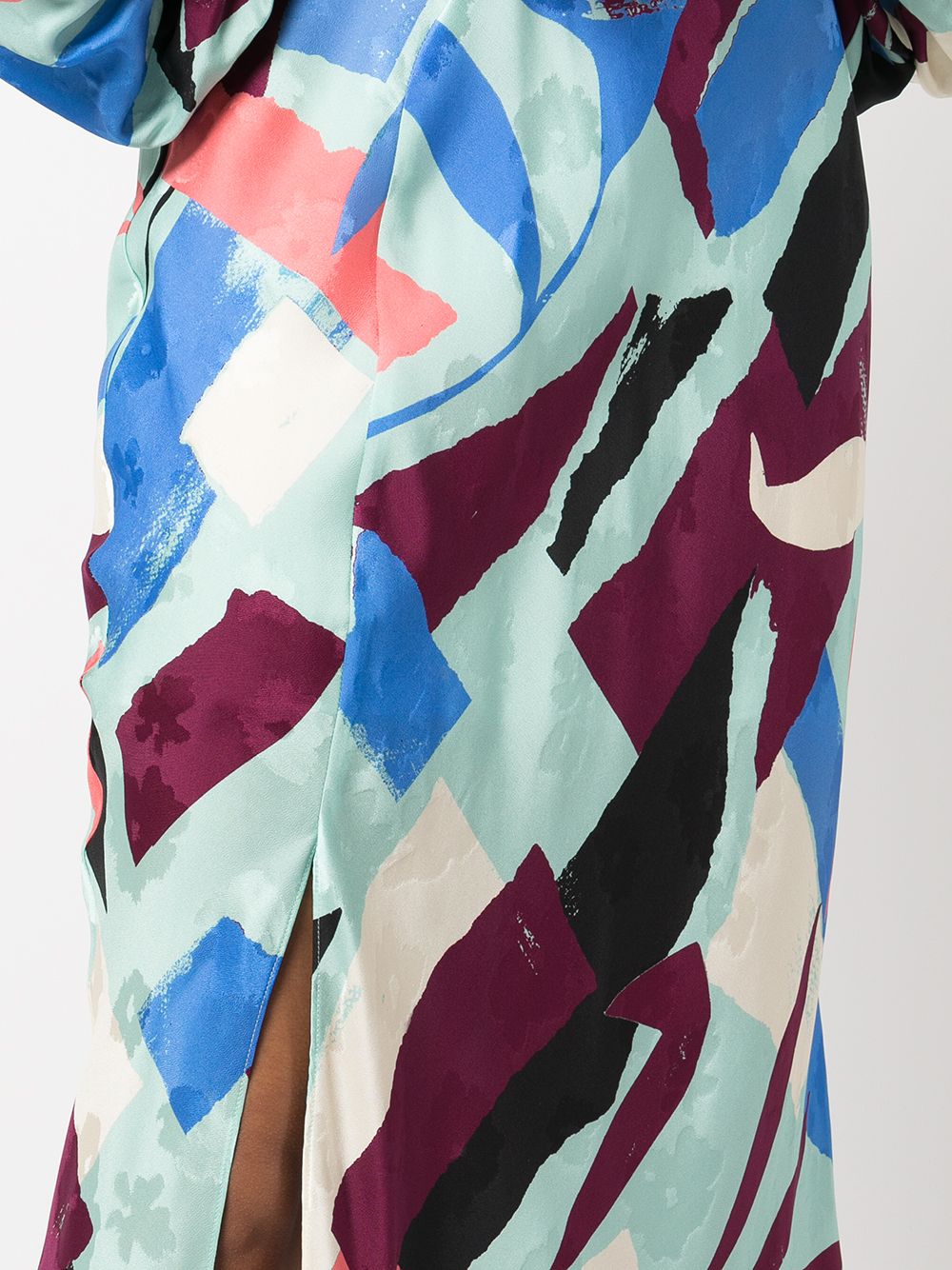 фото Tanya taylor patterned high-waisted silk skirt
