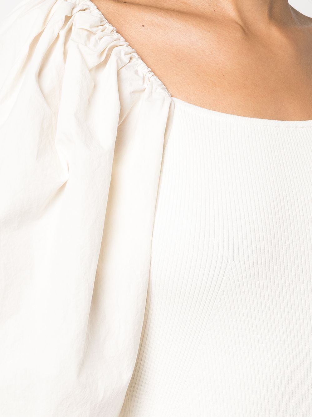 фото Tanya taylor square-neck long-sleeved blouse