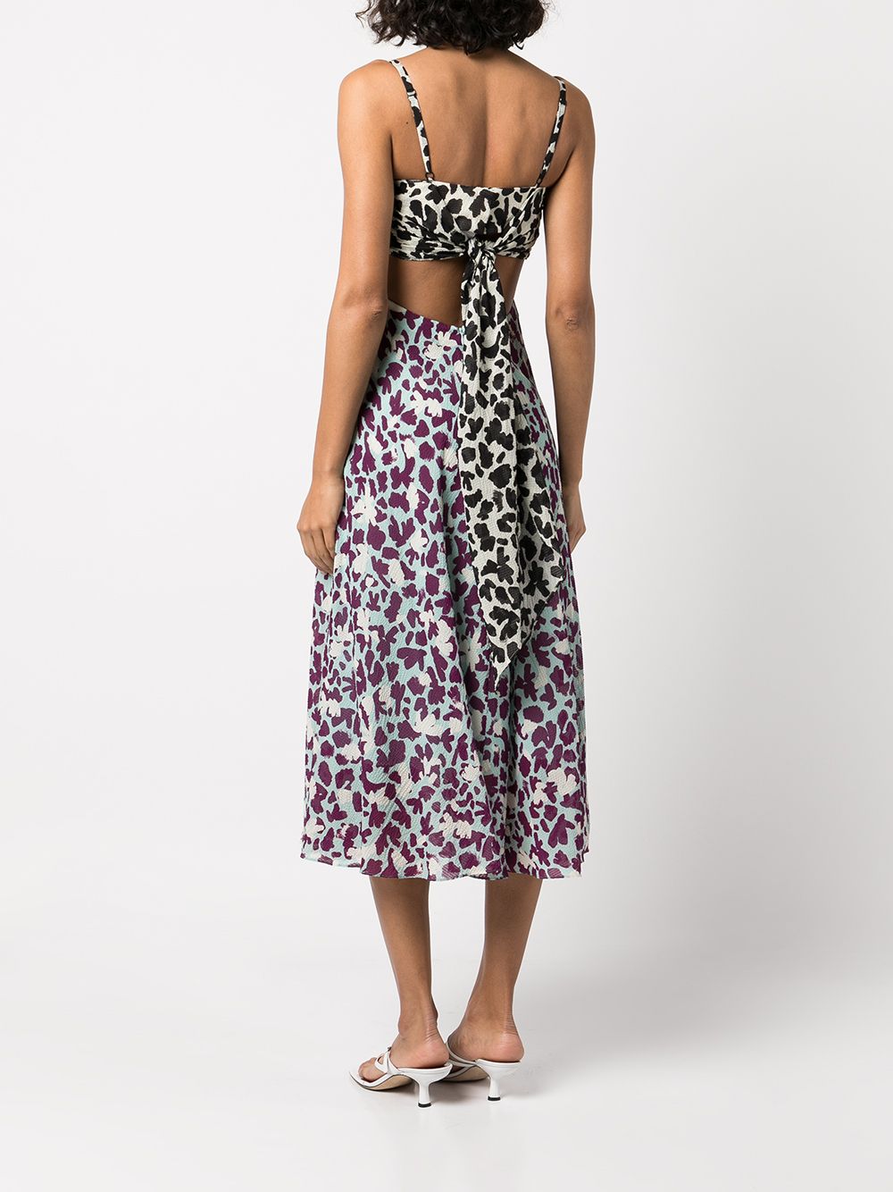 фото Tanya taylor leopard-print sleeveless dress
