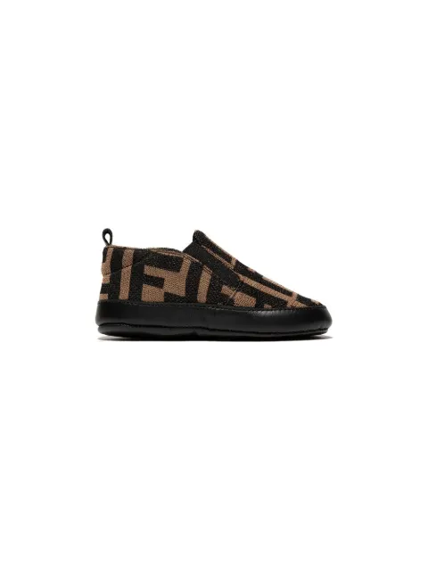 Fendi Kids slippers con motivo FF