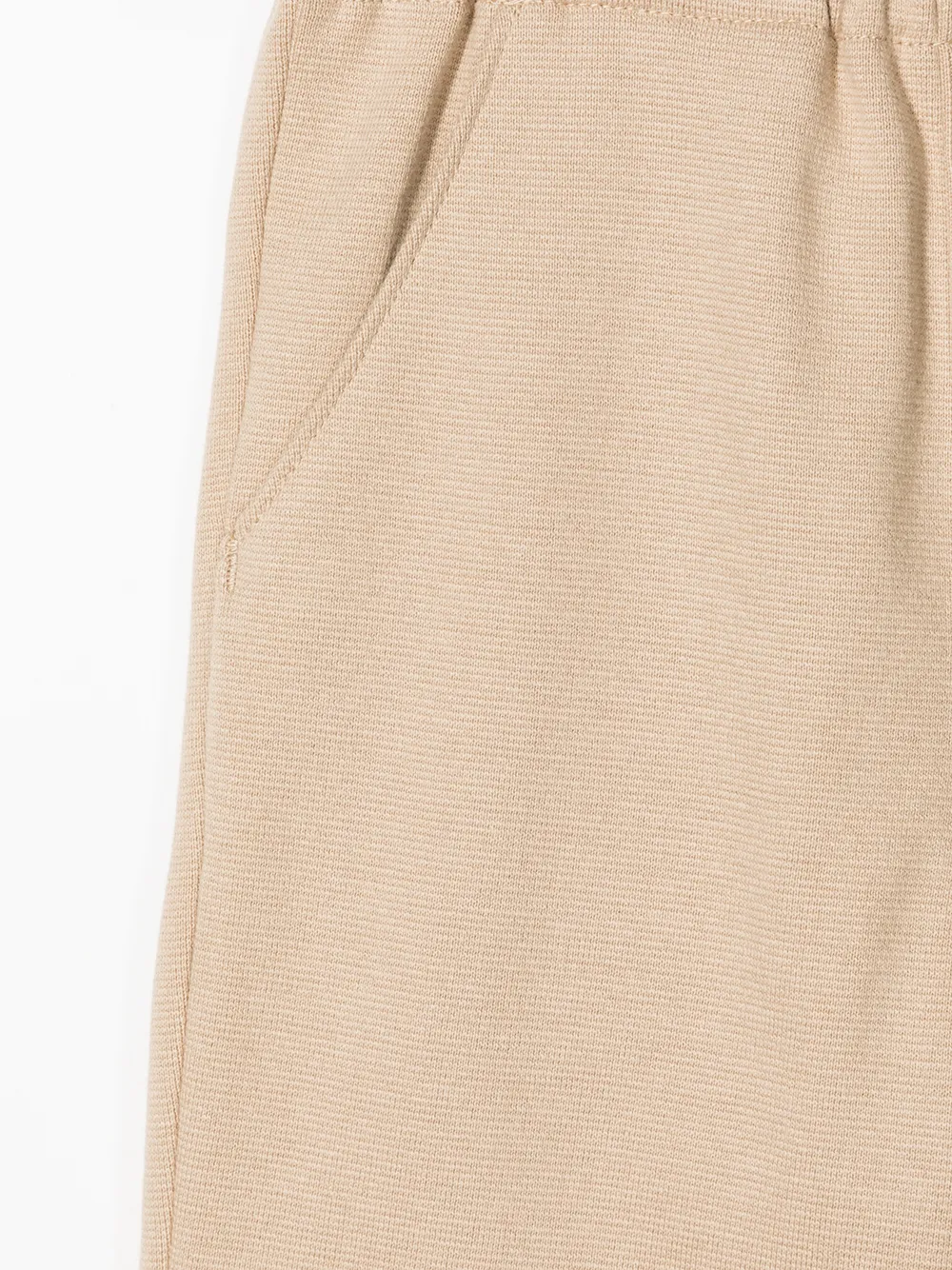  Familiar Elasticated Straight-leg Trousers - Brown 