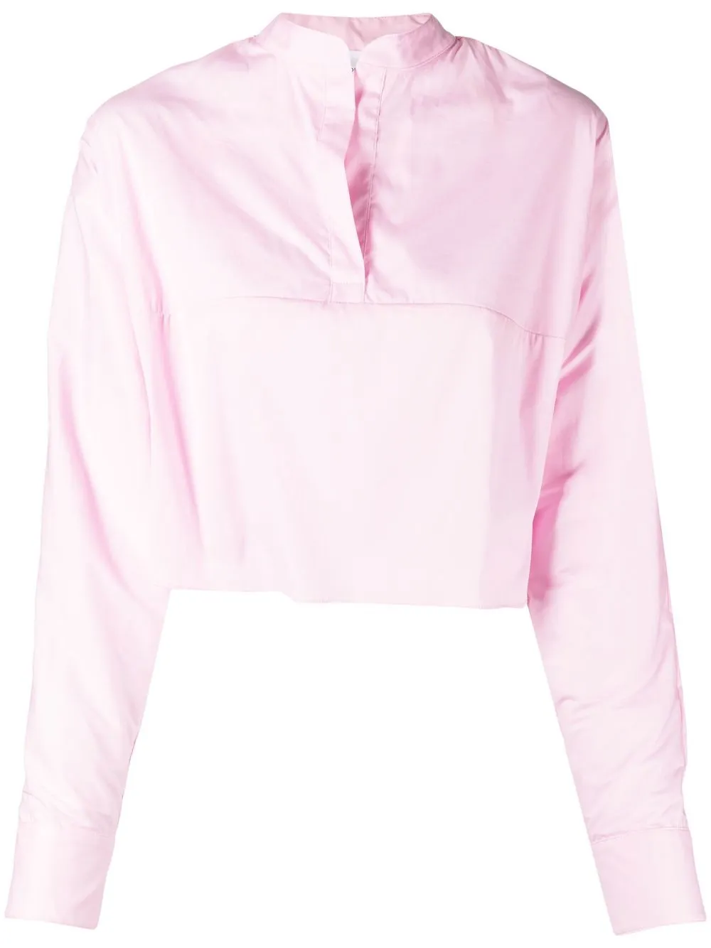 

BONDI BORN camisa corta con cuello redondo - Rosado