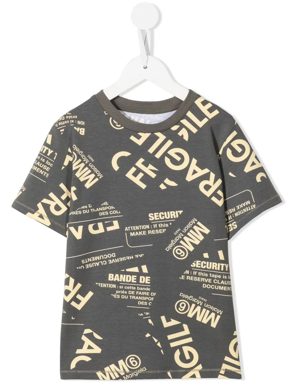 

MM6 Maison Margiela Kids fragile-print short-sleeved T-shirt - Green