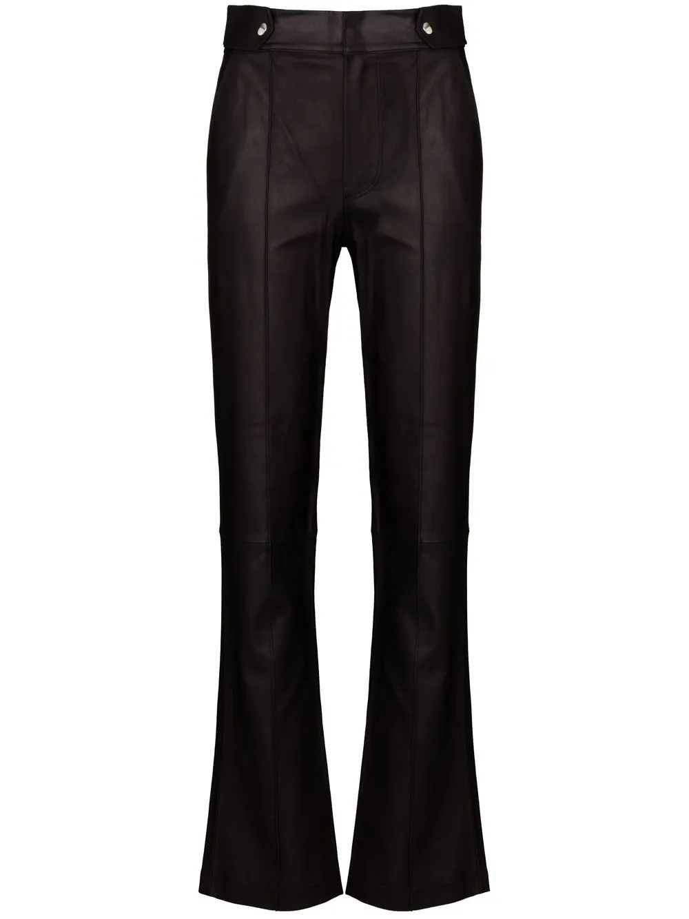 

RtA straight-leg leather trousers - Black