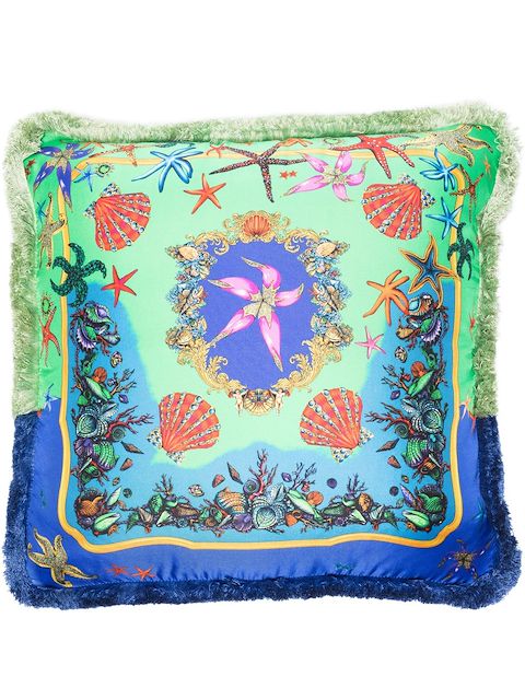 Versace cojín con estampado Trésor de la Mer