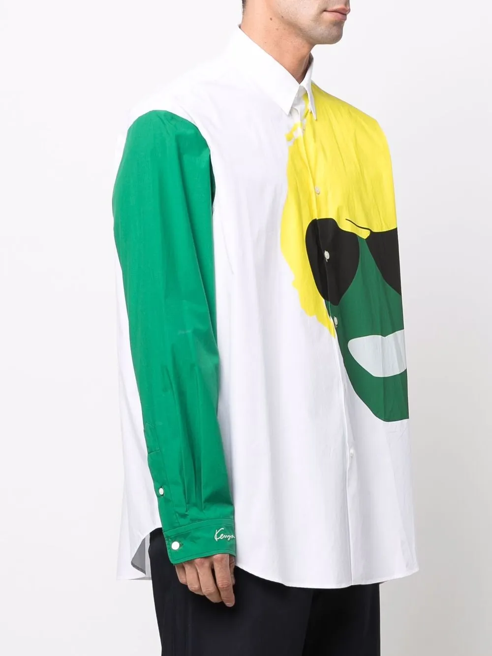 фото Kenzo футболка с принтом и длинными рукавами