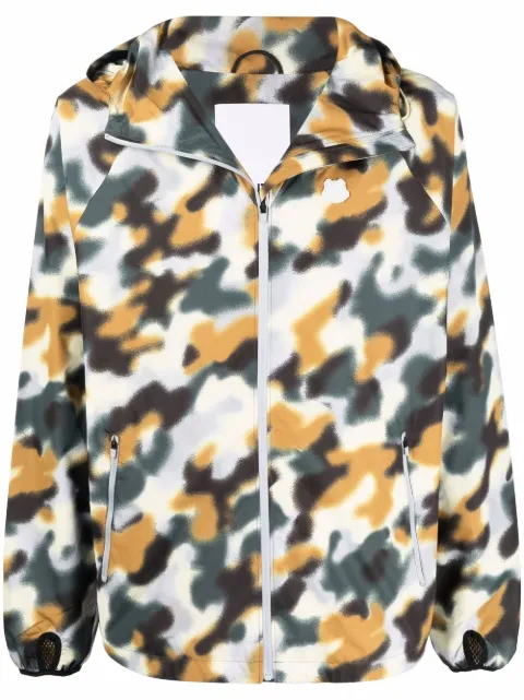 Kenzo blurred camouflage lightweight jacket