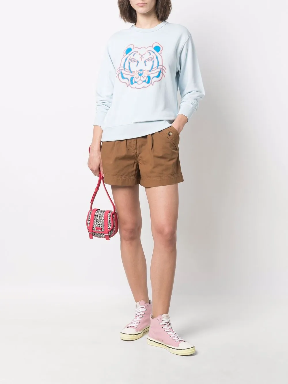 фото Kenzo толстовка с принтом tiger