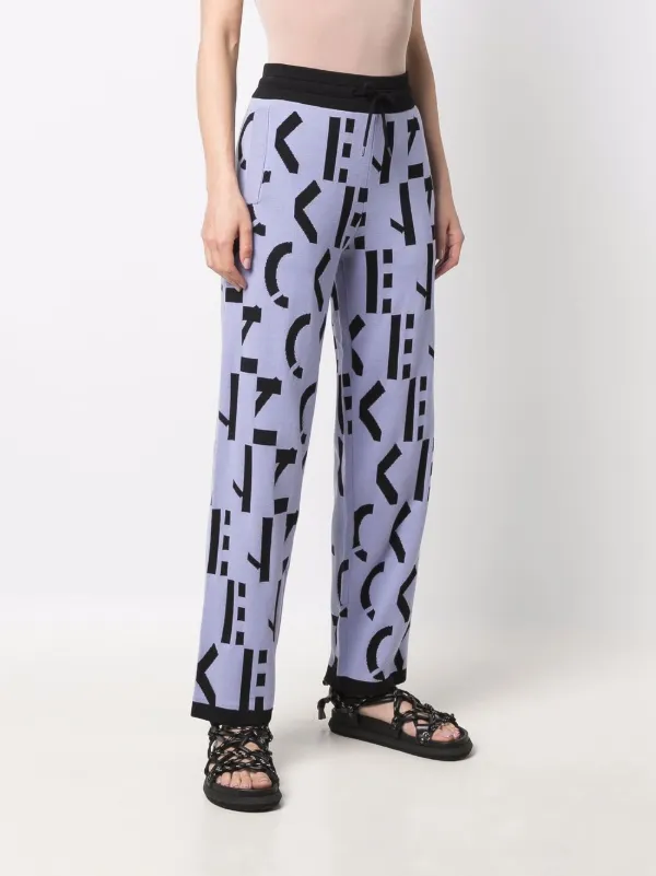 Kenzo all-over logo-print Trousers | Purple | FARFETCH Kenzo all-over logo-print Trousers | Purple | FARFETCH