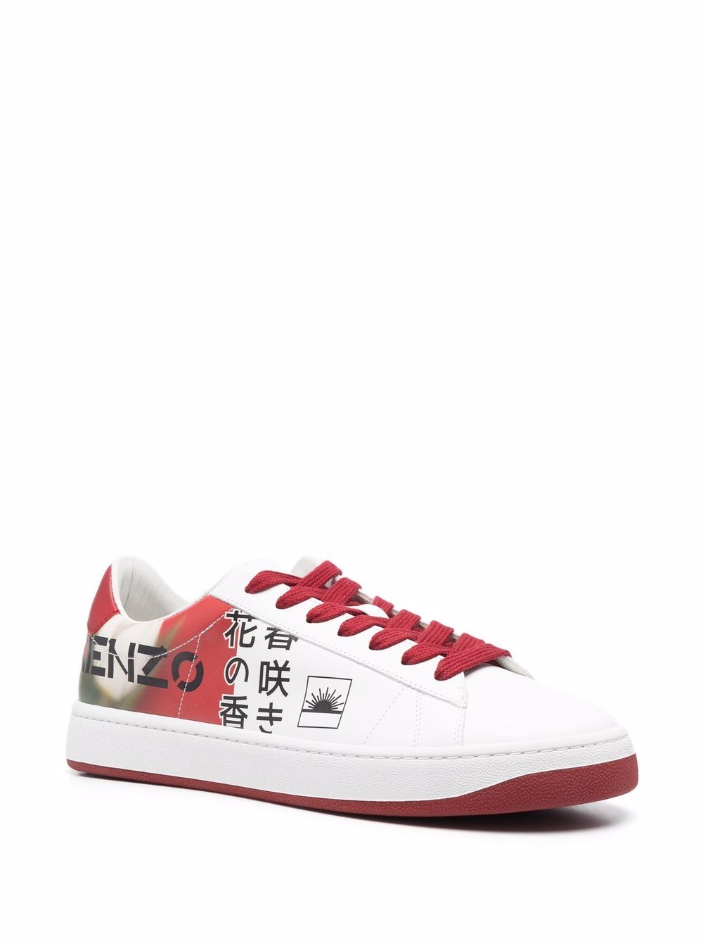 фото Kenzo logo-print colour-block sneakers