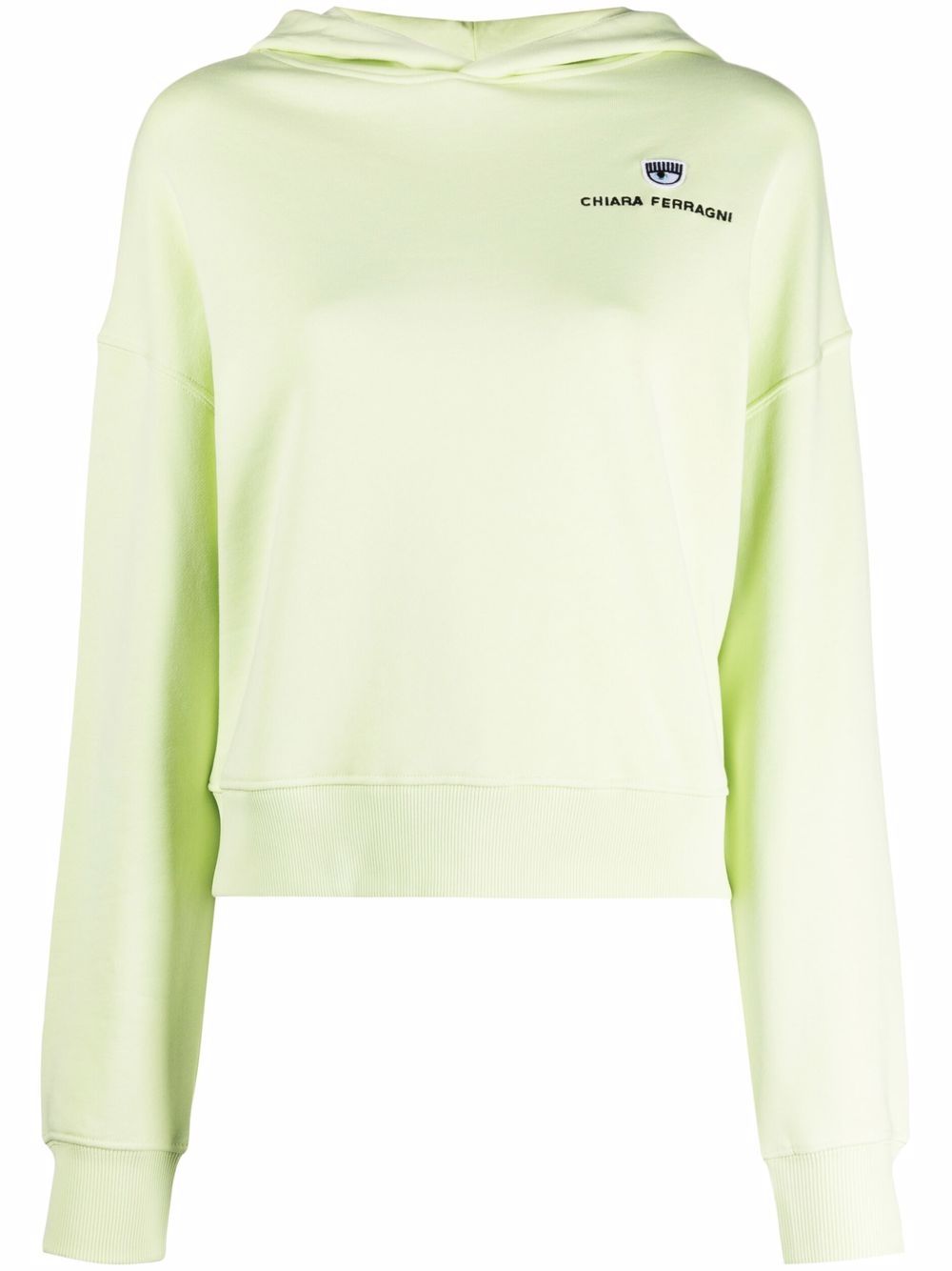 

Chiara Ferragni hoodie holgado con logo bordado - Verde