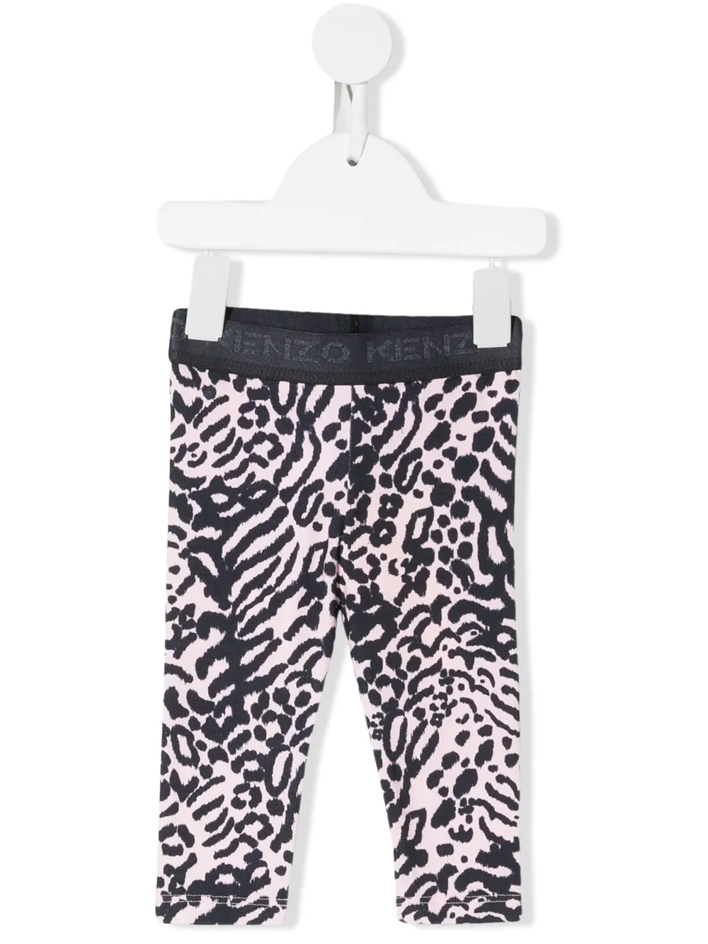 

Kenzo Kids leopard-print leggings - Black