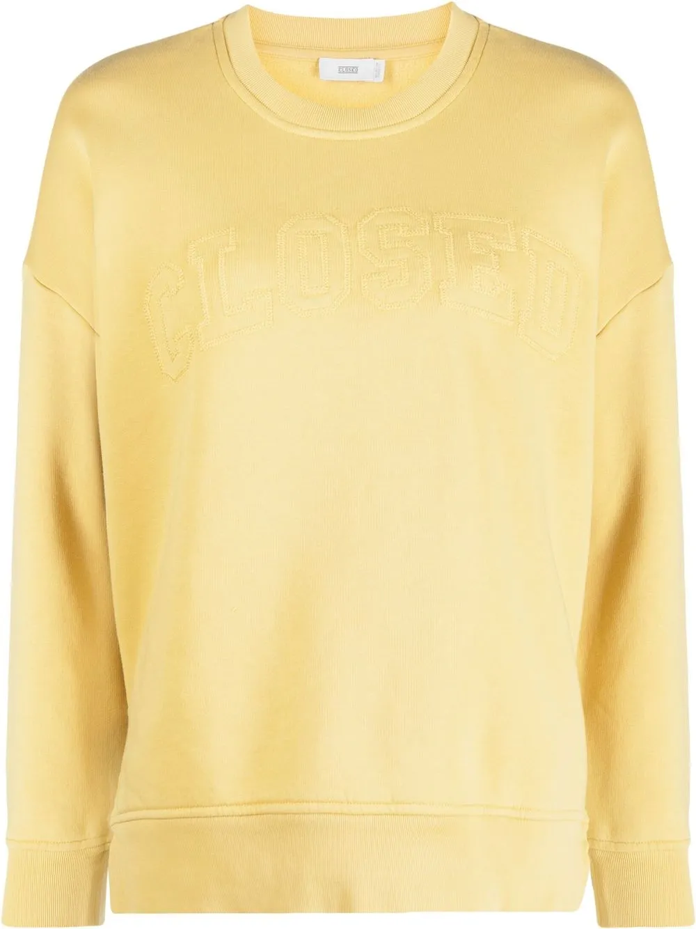 

Closed sudadera con logo bordado - Amarillo
