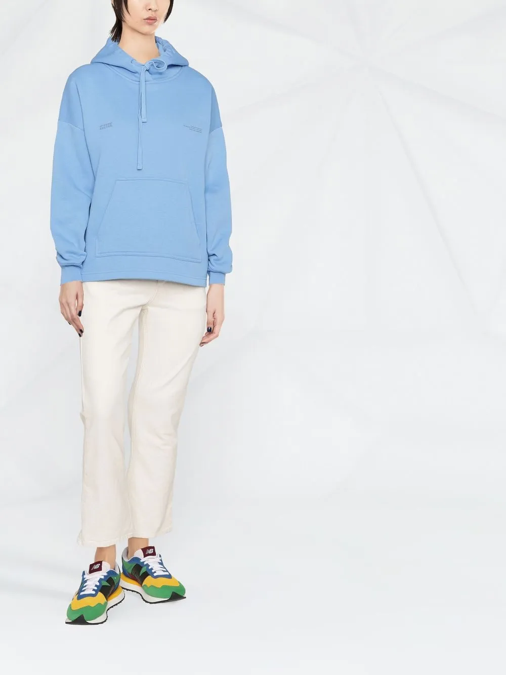 Closed Logo print Drawstring Hoodie Farfetch