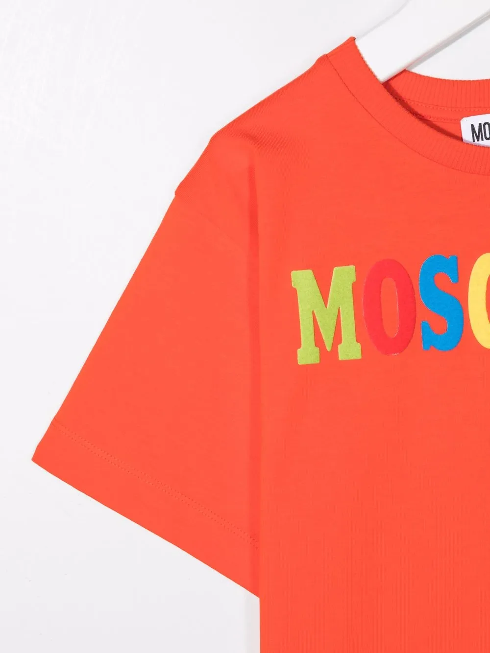 фото Moschino kids футболка с разноцветным логотипом