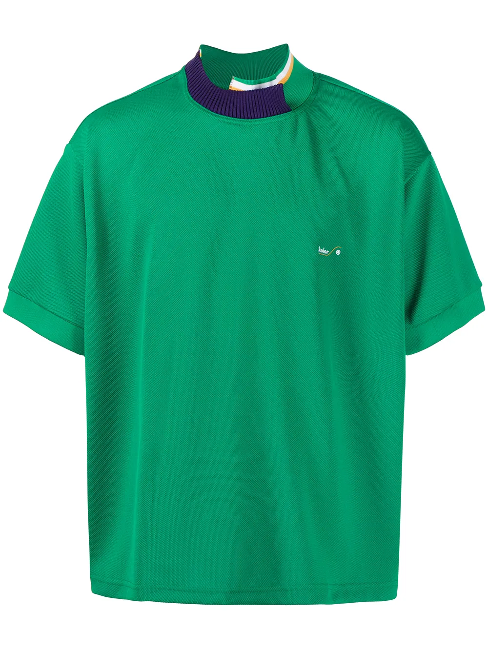 

Kolor playera oversize con cuello de canalé - Verde