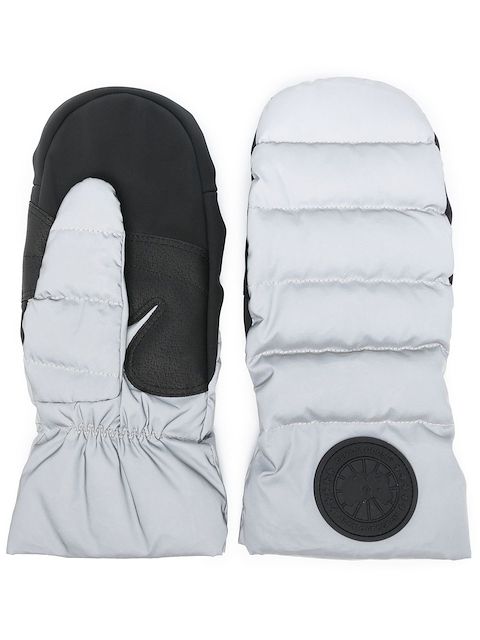 Canada Goose padded-panel detail logo gloves