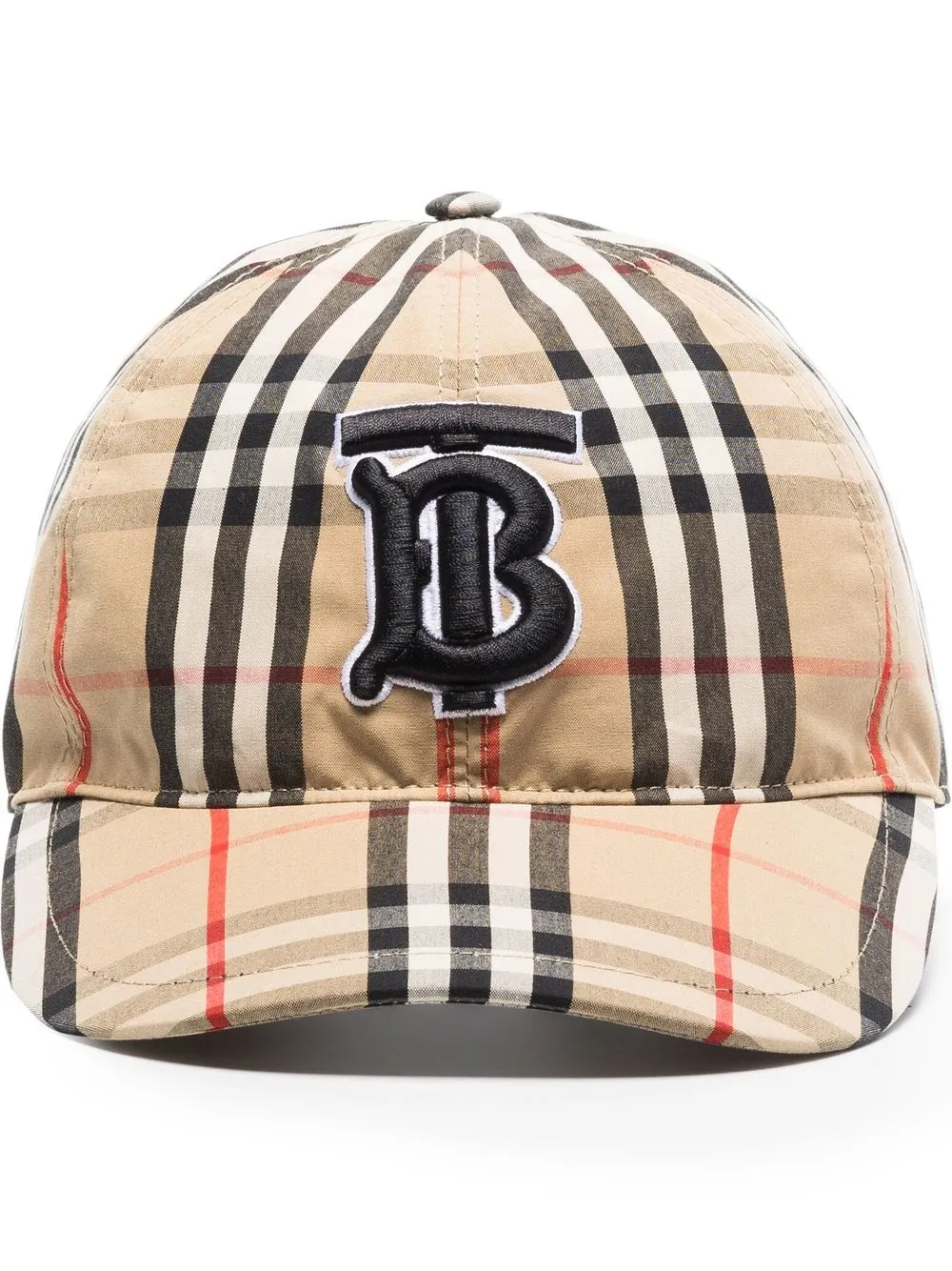 

Burberry TB monogram Vintage Check cap - Neutrals