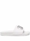 Casadei logo-plaque slides - White