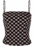 MISBHV monogram-print tank top - Black