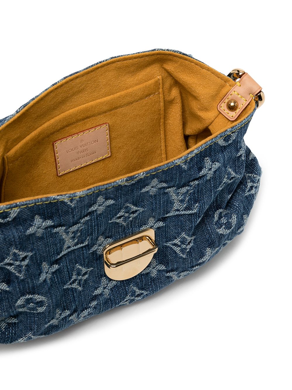 Louis Vuitton 2005 pre-owned Mini Monogram Denim Pleaty Handbag - Farfetch