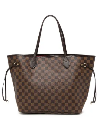 Louis Vuitton 2008 pre-owned Damier Ebene Neverfull MM Tote Bag