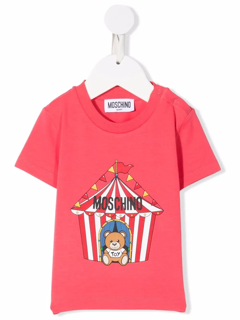 

Moschino Kids playera con estampado gráfico - Rosado