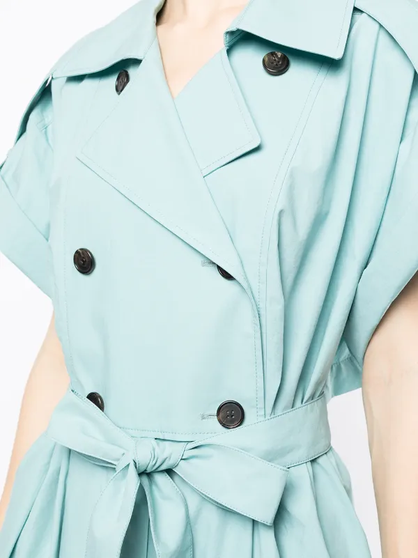 Juun.J double breasted Trench Jumpsuit Blue FARFETCH AU