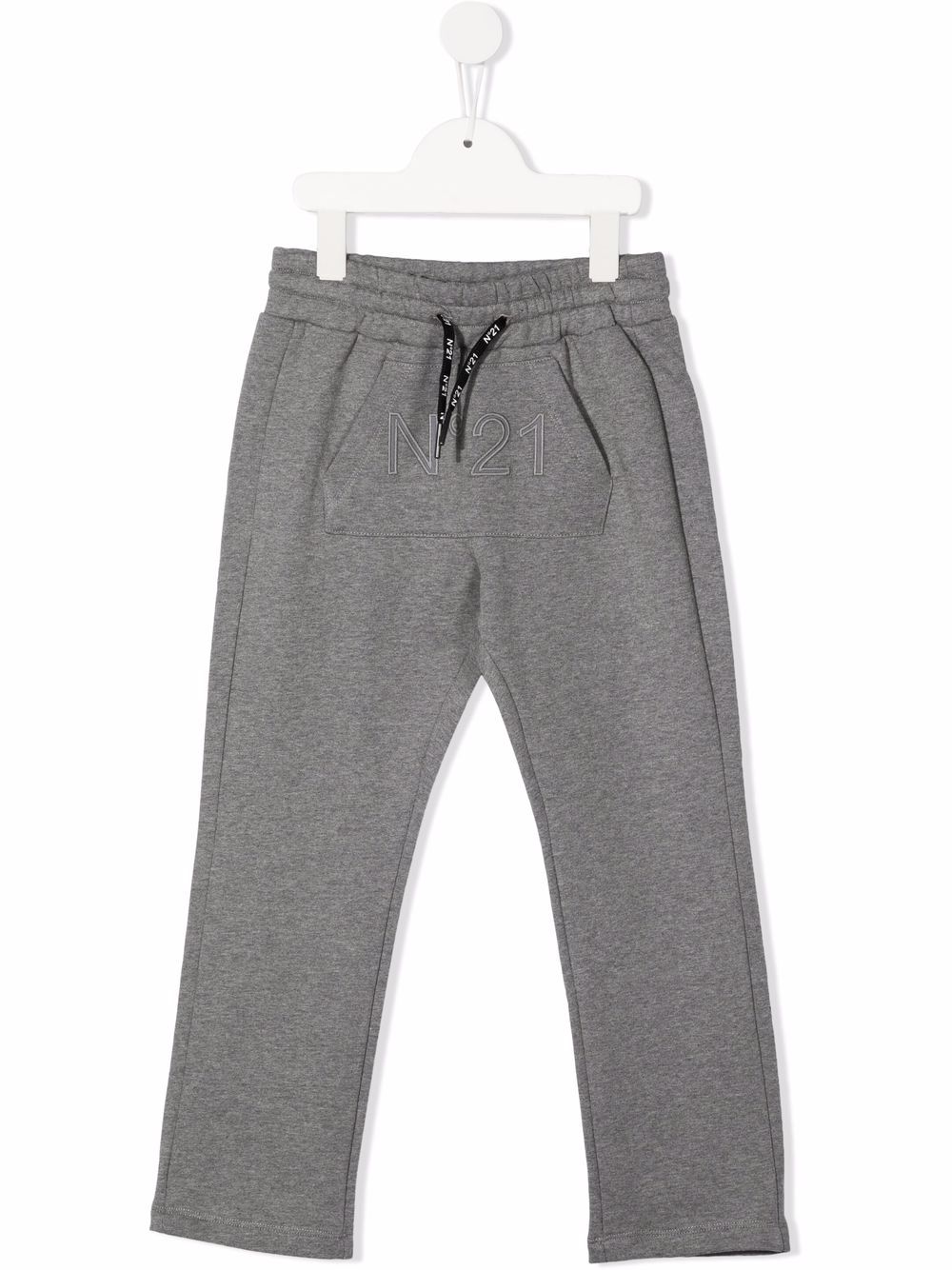 фото Nº21 kids logo-print drawstring cotton track pants