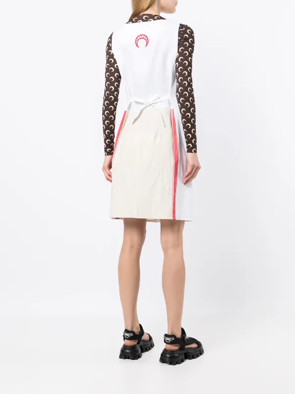 Marine Serre logo-embroidered button-up 